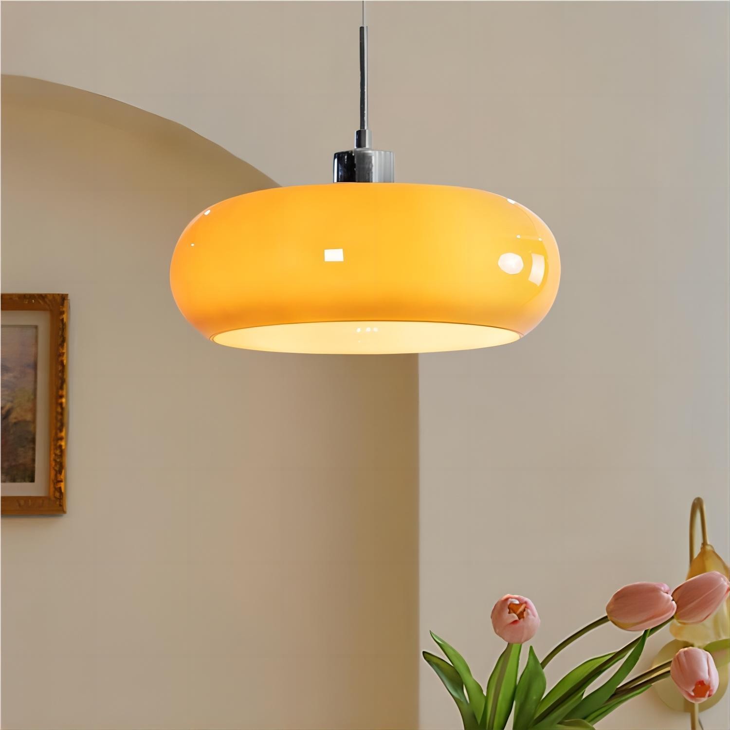 Nordic Retro Bauhaus Glazen Pot Hanglamp HL116