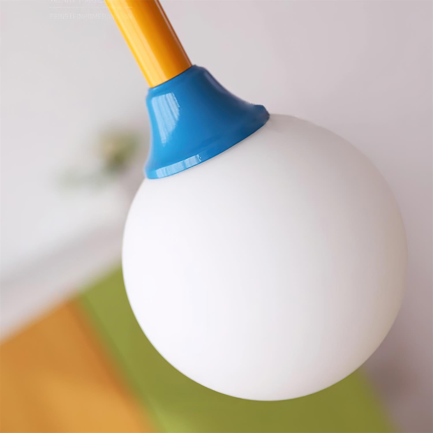 Franse blauw-witte sfeer hanglamp HL907