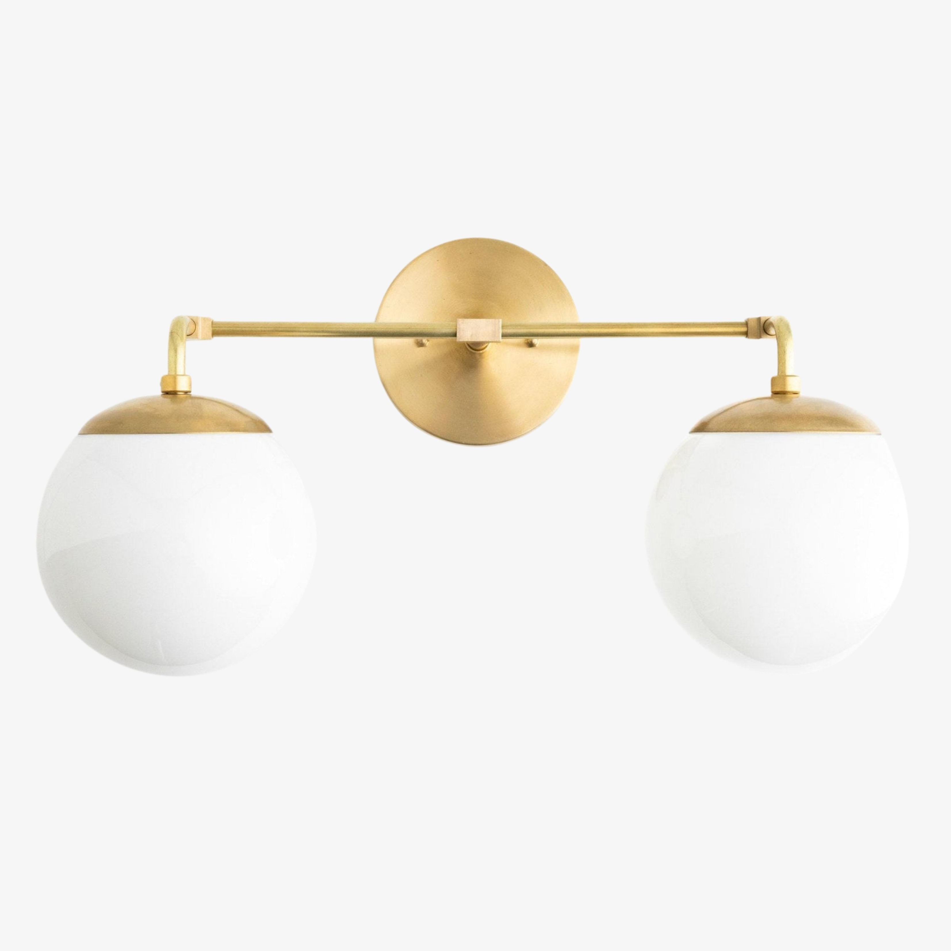 Glorica Glazen Wandlamp - Moderne Vintage Badkamerlamp HL1738
