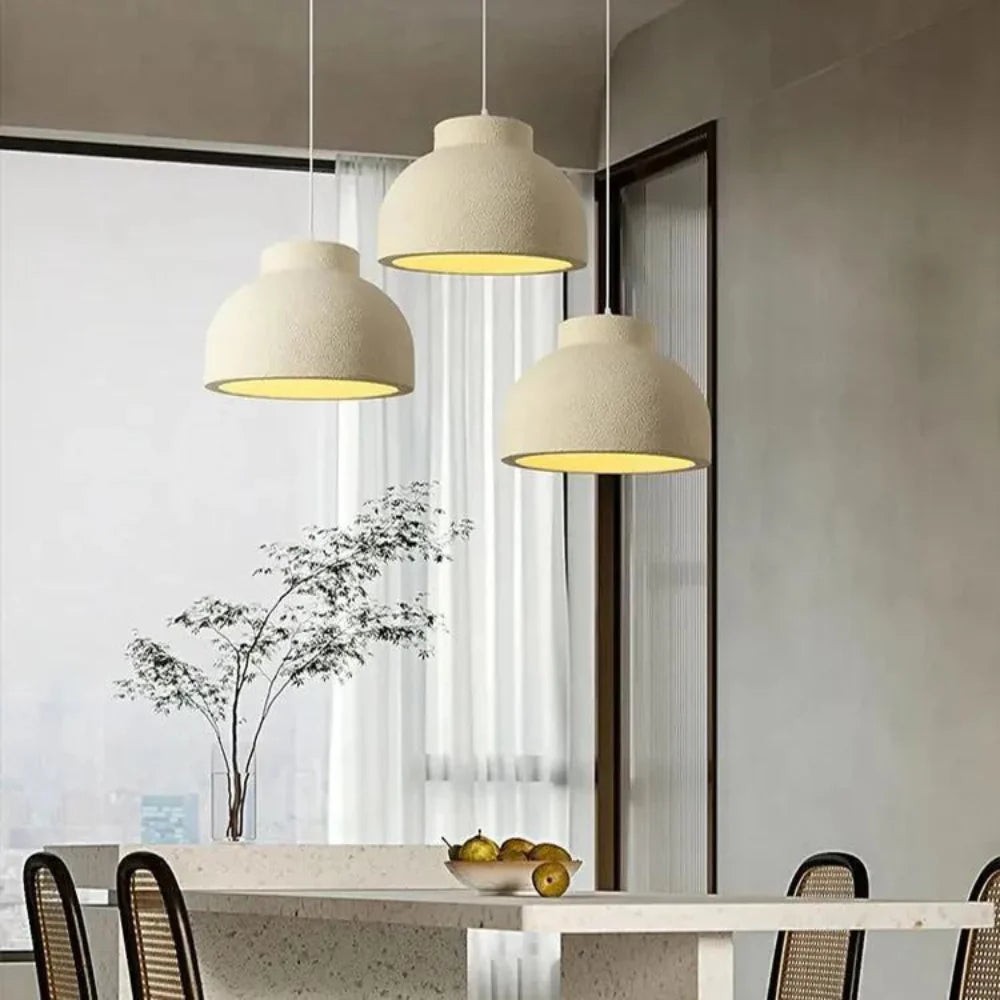 Minimalistische hanglamp van polystyreen met Nordic Bowl-design HL3382