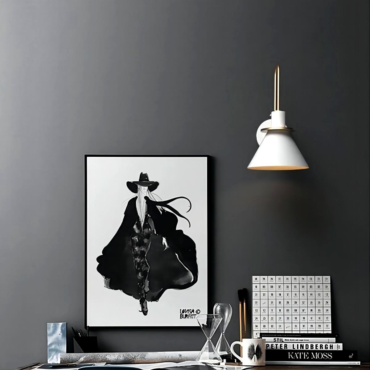 Scandinavische Macaron metalen wandlamp met trompet HL55