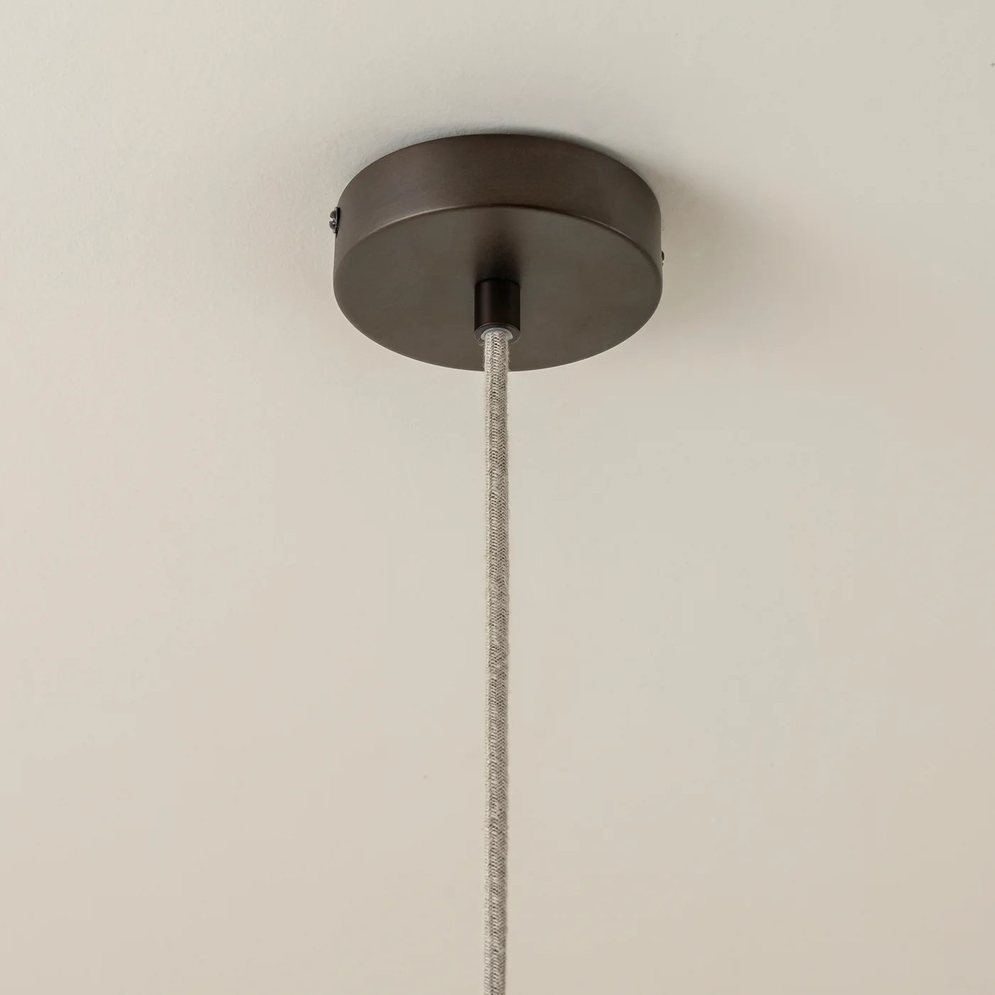 Zalen hanglamp met gelaagd linnen - bronzen plafondlamp voor woon- en eetkamer HL1916