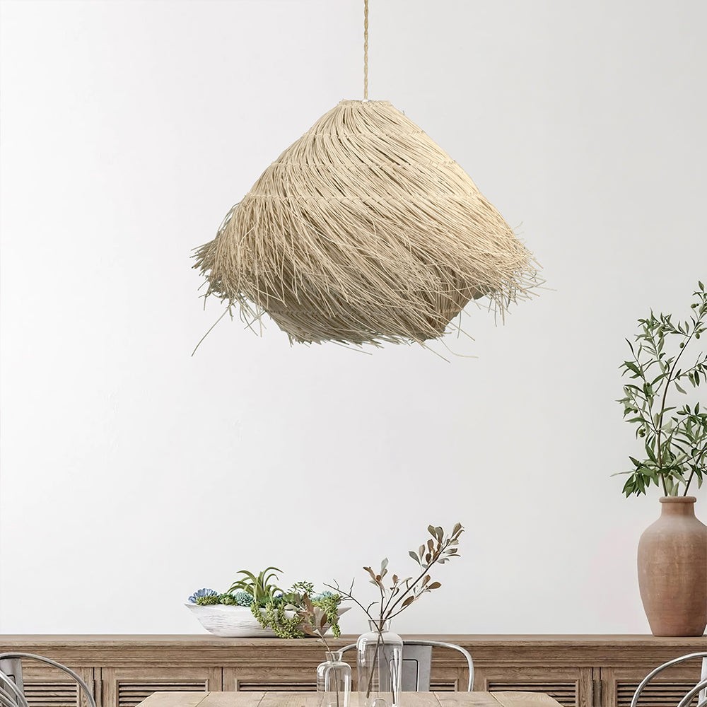 Rustieke Boho Nest Rotan Hanglamp HL162