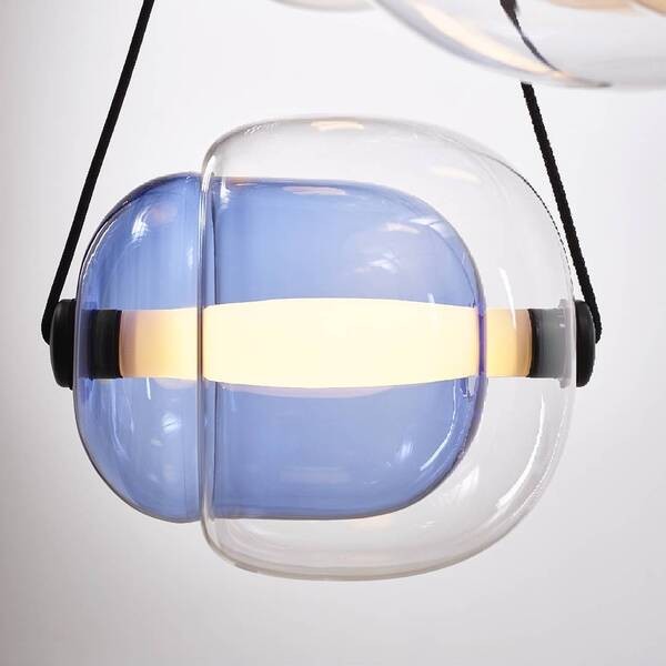 LED Capsula Hanglamp Gekleurd Glas