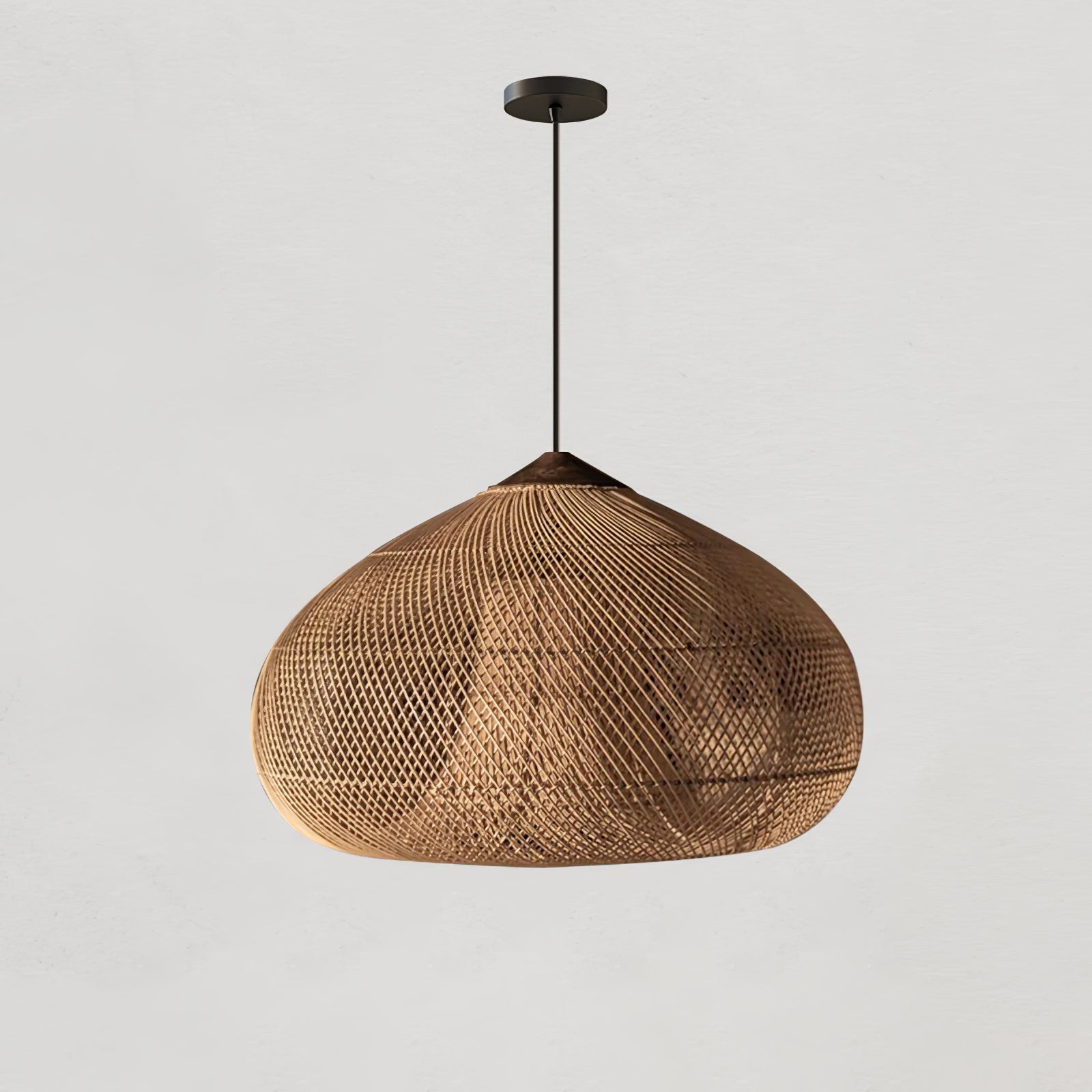 Harp gevlochten rotan hanglamp HL1402