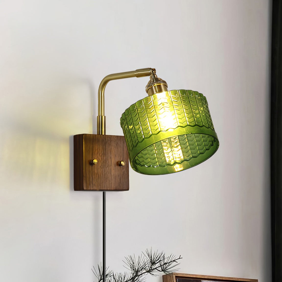 Vintage Plug In Wandlamp voor Slaapkamer HL507