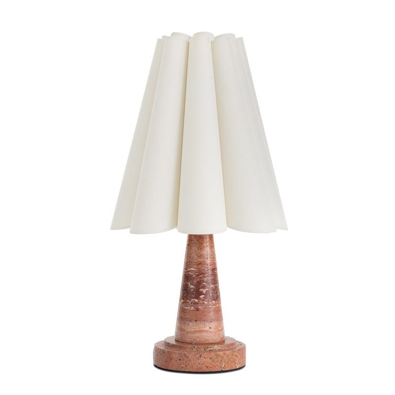 Shadon marmeren geplooide tafellamp HL3233