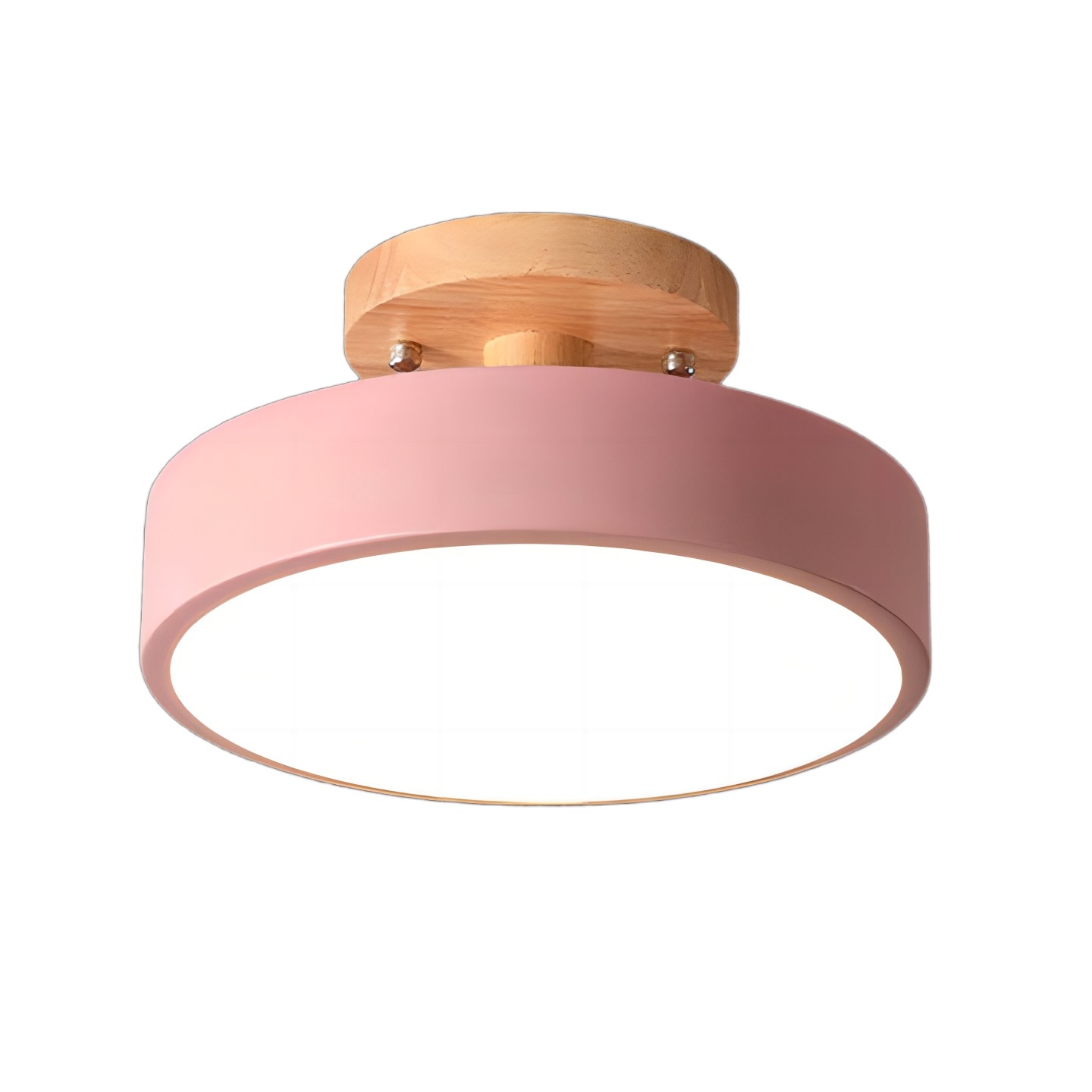 Scandinavische Macaroon Houten Ronde Plafondlamp HL152