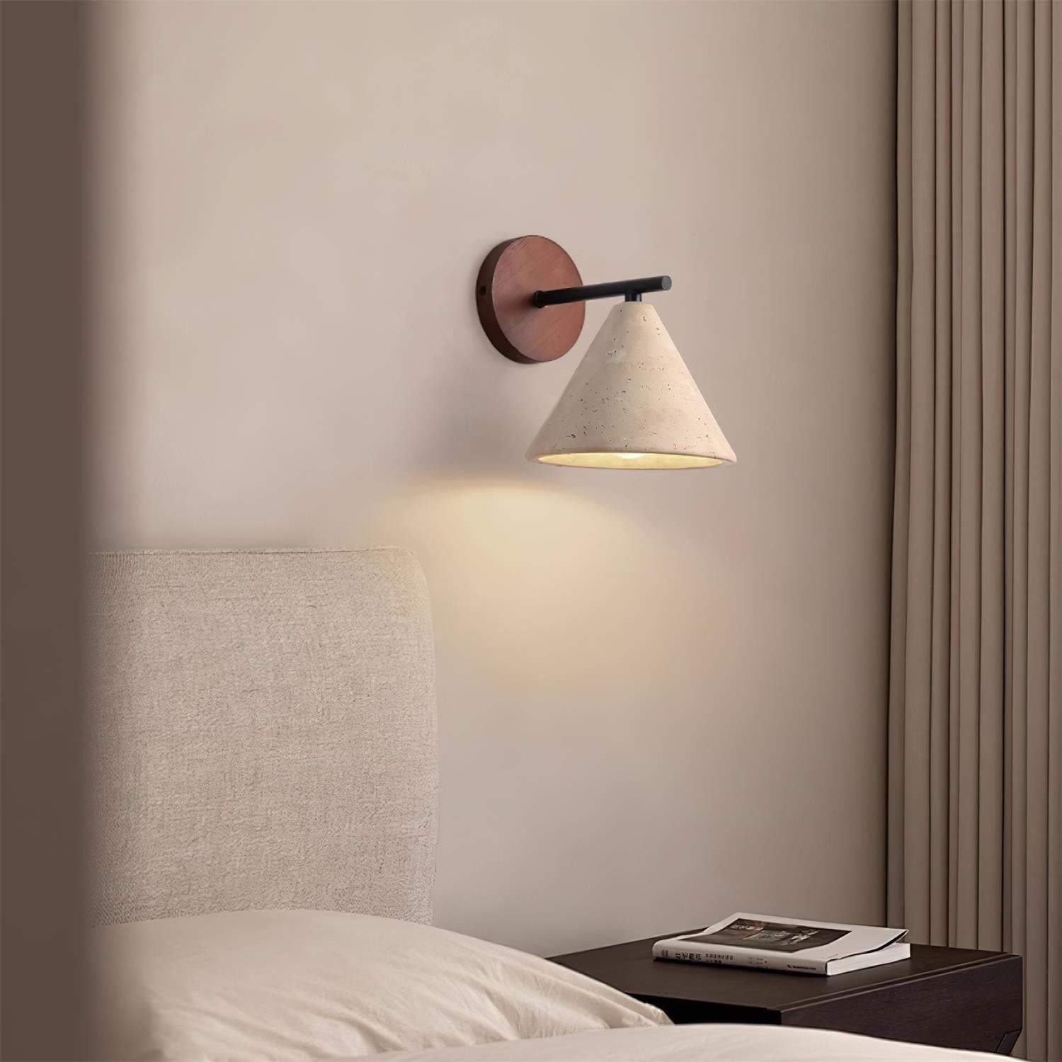 Vintage crèmekleurige wandlamp HL439
