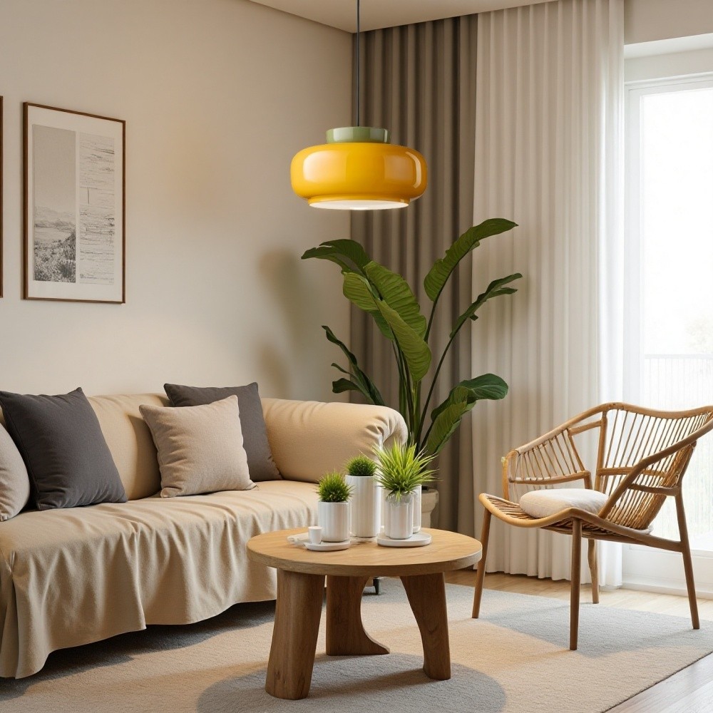 Middeleeuwse Bauhaus Disc Orb Maracanã hanglamp HL1018