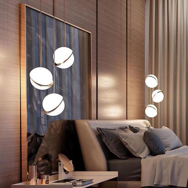 Crescent Opalen Bol Hanglamp