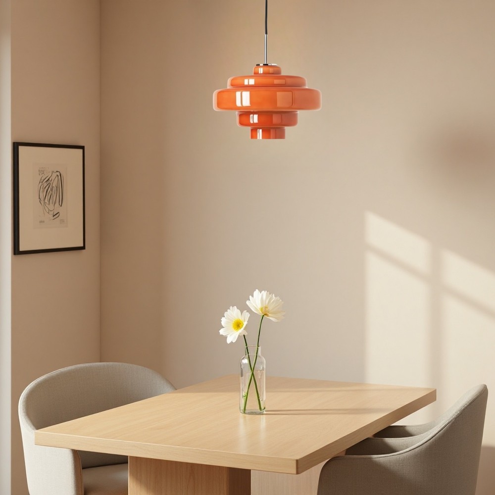Koloro Kleurrijke Bauhaus Glazen Hanglamp - Levendige Meerlaagse Lamp voor de Keuken HL1332