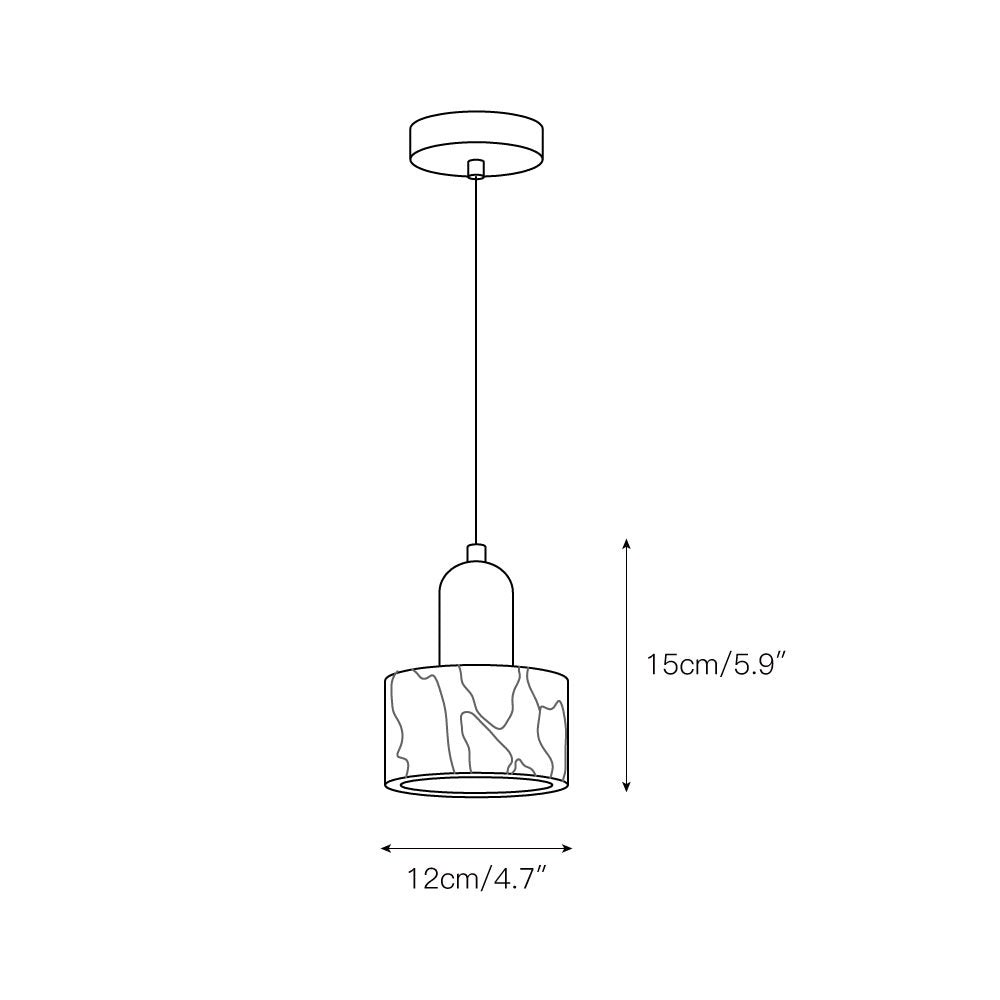 Dekum marmeren hanglamp HL3159