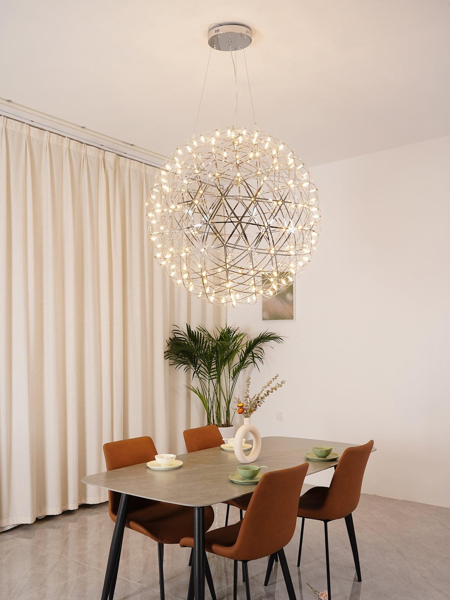 Zilveren Spark Ball hanglamp HL1407