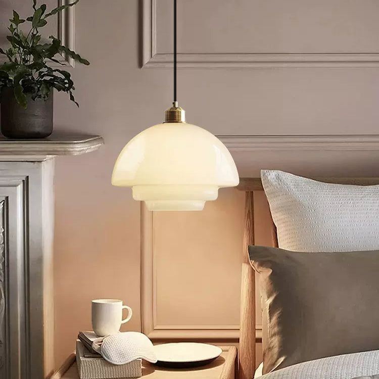 Art Deco Glazen Hanglamp - Elegante Sculpturale Hanglamp Voor Eetkamer en Keuken HL190