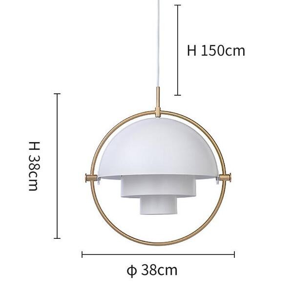 Multilayer Draaibare Metalen Hanglamp HL36