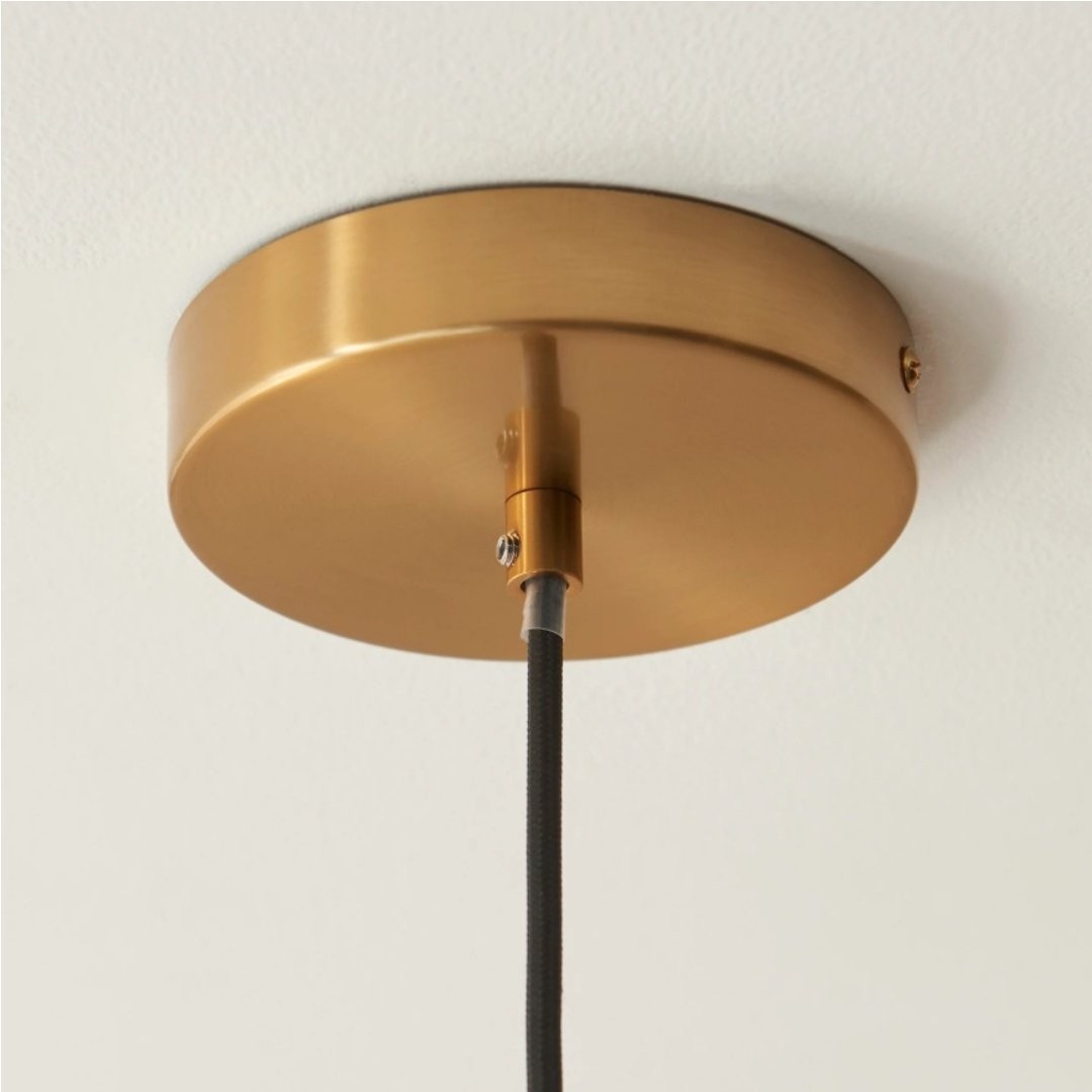 Korlisse Hanglamp van natuursteen en glas - Stijlvolle lamp voor de woonkamer of zitkamer HL2124