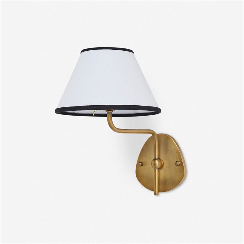 Kulo stoffen wandlamp – moderne wandlamp met dubbele arm van linnen voor de woonkamer HL1785