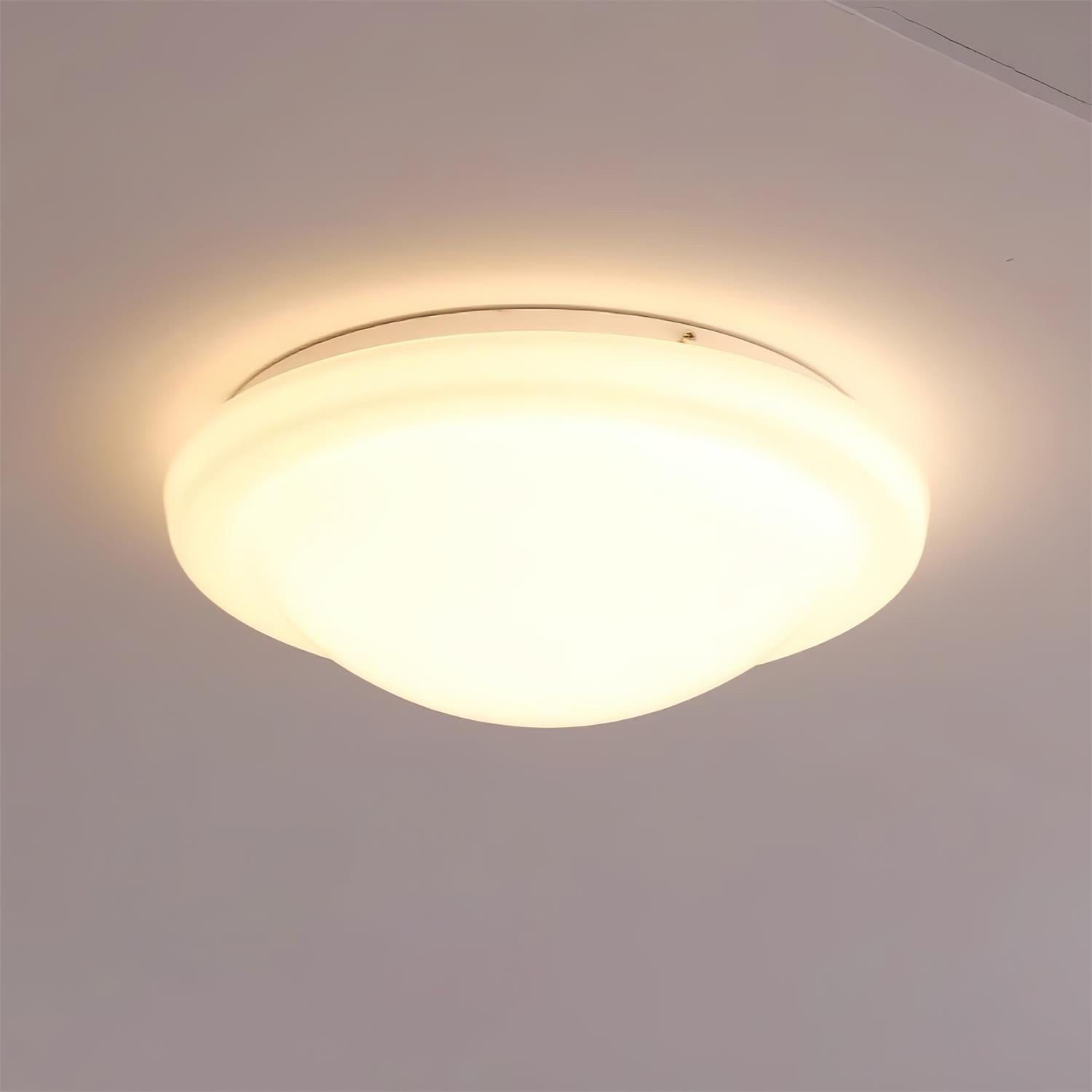 Moderne minimalistische witte glazen led plafondlamp HL416