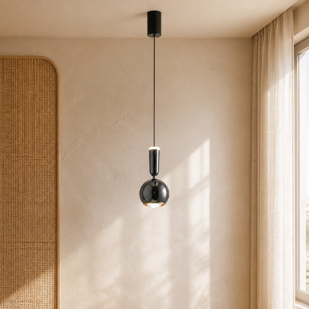 Veridia Moderne Verstelbare Slanke Hanglamp - Metalen Acryl Hanglamp voor Slaapkamer en Hal HL3541