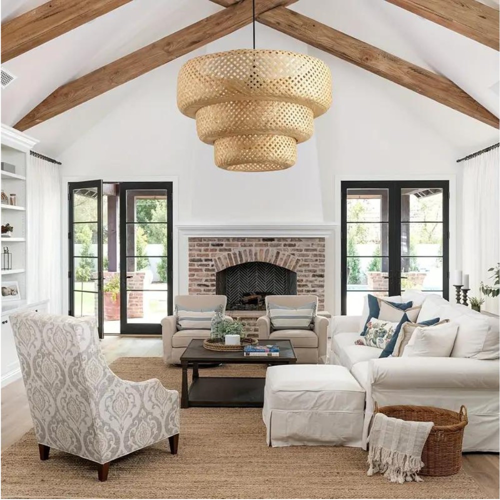 Boho bamboe hanglamp HL3450