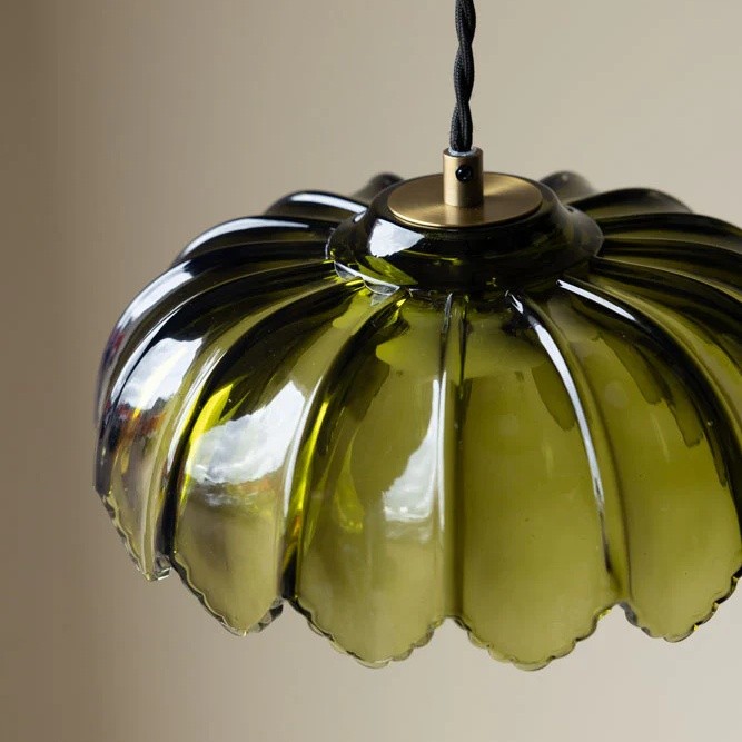 Aridia Palm Leaf Cluster Hanglamp Artistieke Glazen Hanglamp voor Hal, Keuken en Woonkamer HL2488