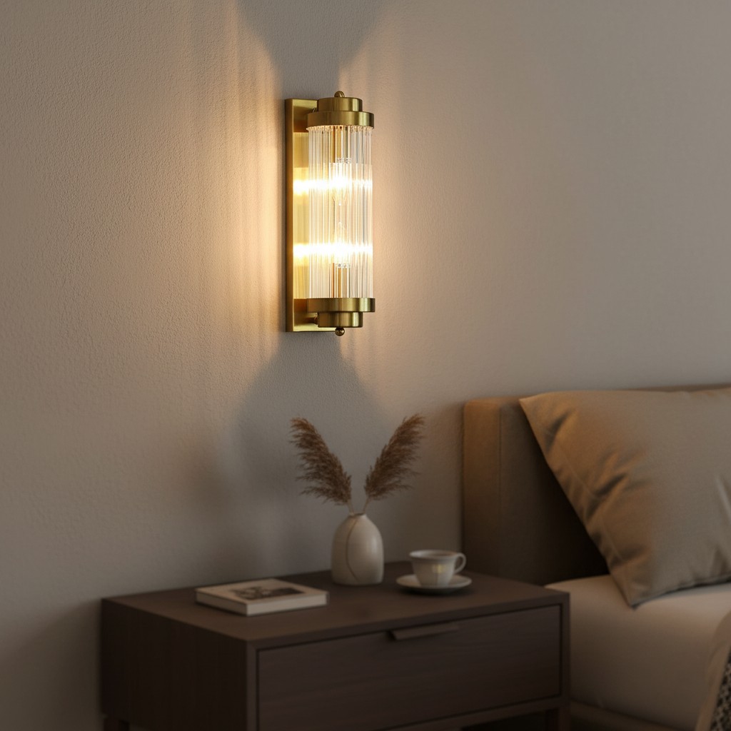 De offset pilaar wandlamp HL3345