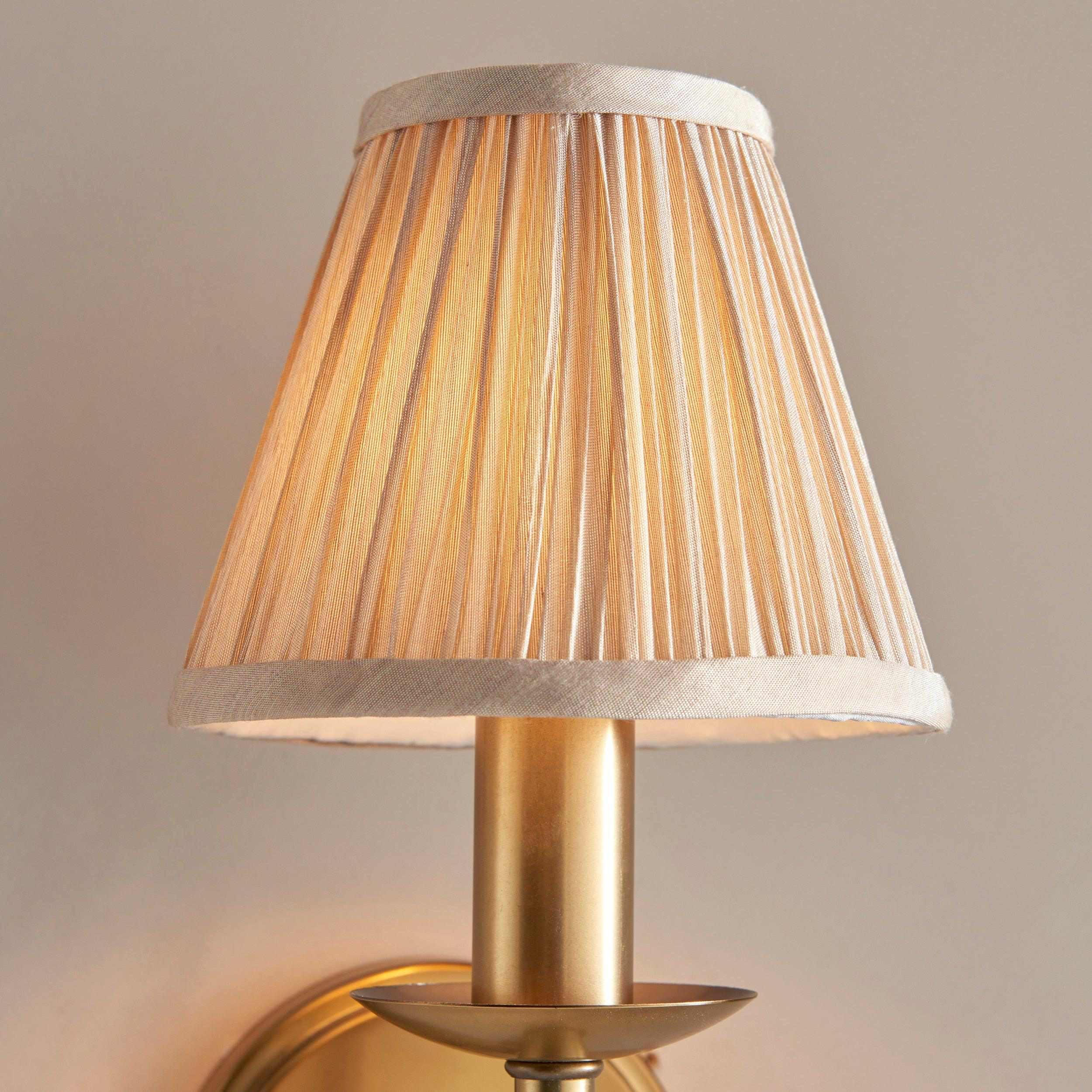 Tela Traditionele Messing Wandlamp - Klassieke Wandlamp met Gebogen Arm voor Woonkamer en Hal HL2032