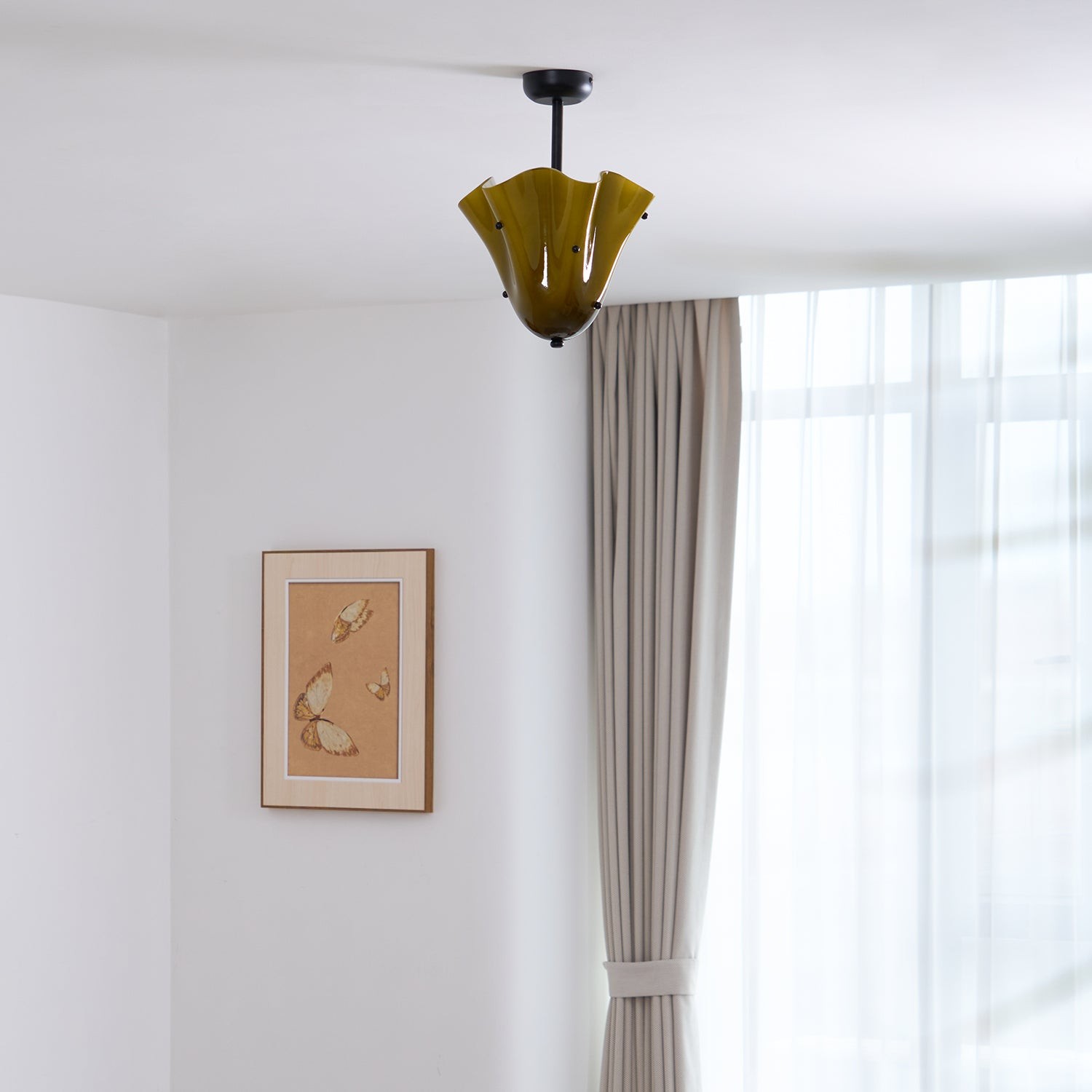 Bellina Decoratieve Glazen Plafondlamp - Moderne Sculpturale Plafondlamp HL1645