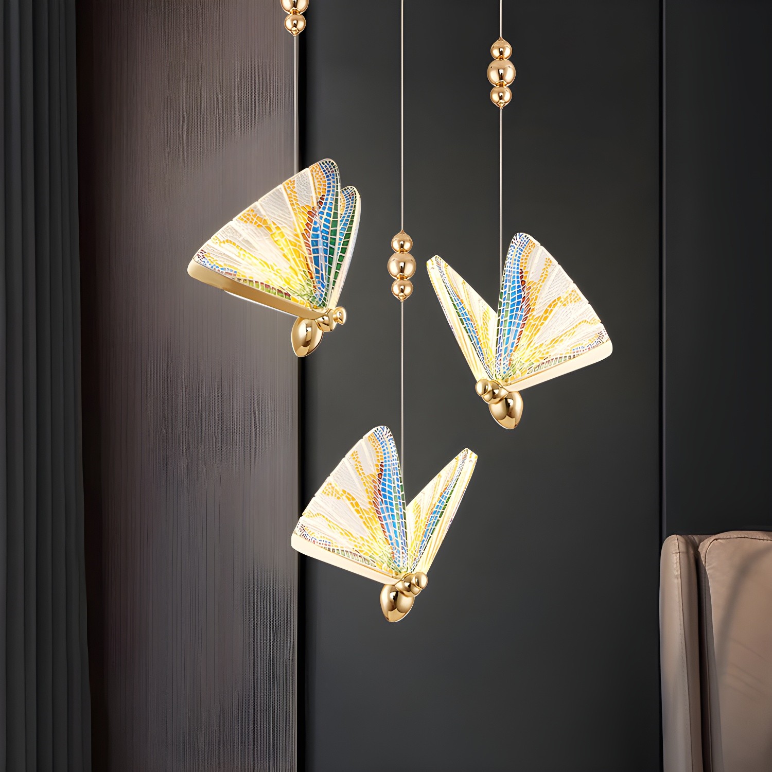Moderne stijl vlindervormige hanglamp HL91
