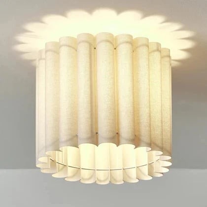 Hanglamp met velura linnen kap - Moderne, overgangsstijl plafondlamp voor eetkamers en keukens HL1996