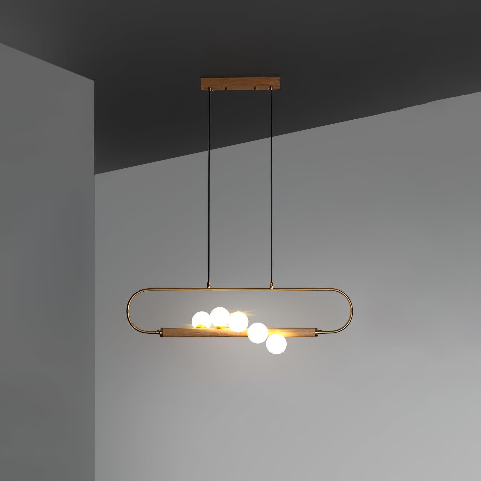 Moderne Walnoot Eenvoudige Kroonluchter HL693