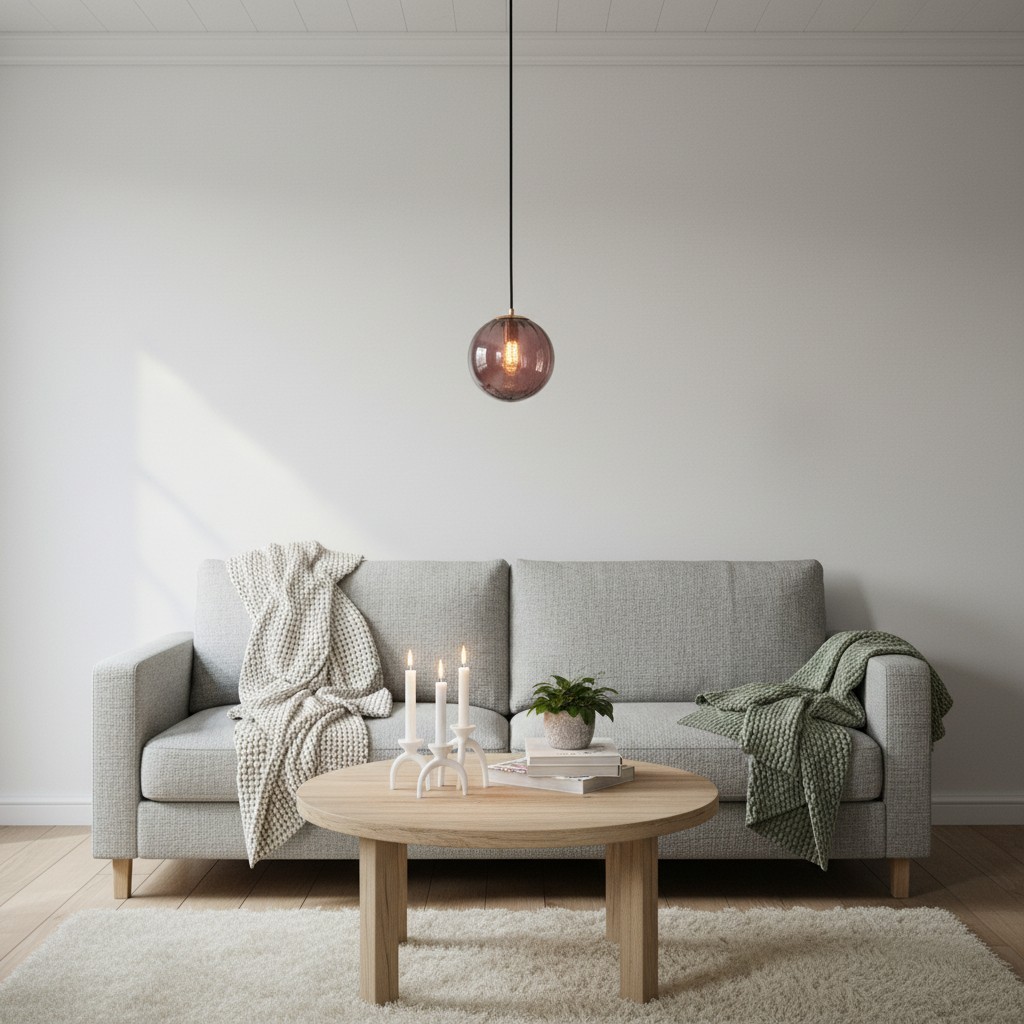 Lunorie hanglamp met glazen bol van ijzer en metaal – een stijlvolle, verstelbare hanglamp voor eetkamers HL2351