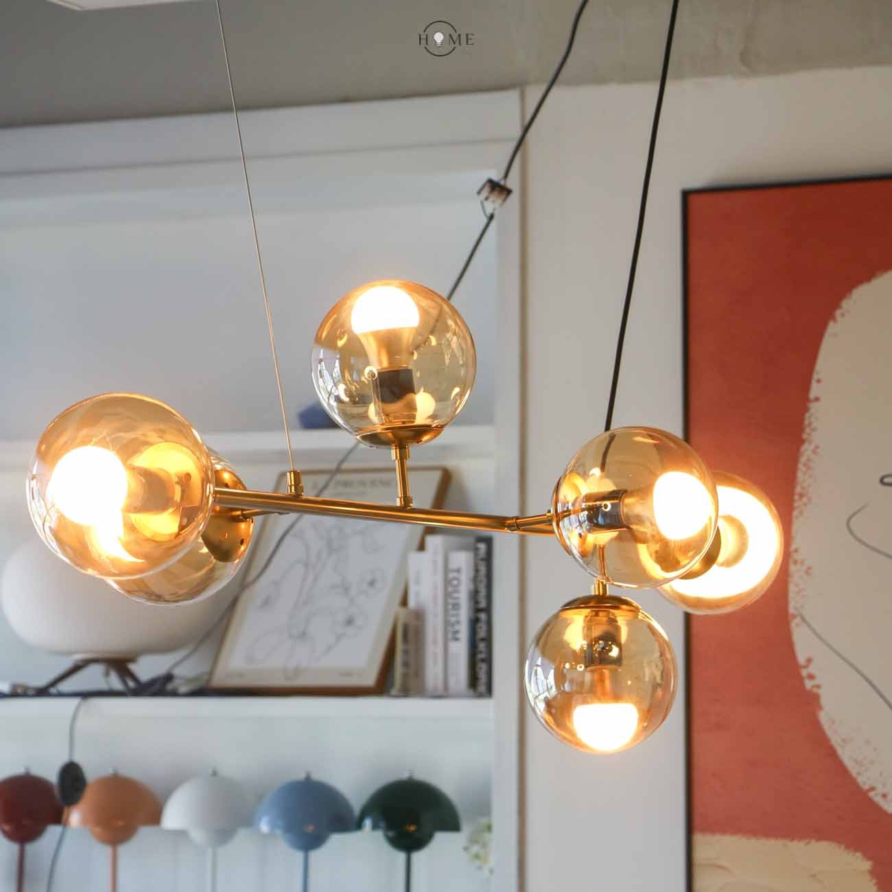 Orb moderne glazen bol hanglamp voor woonkamer