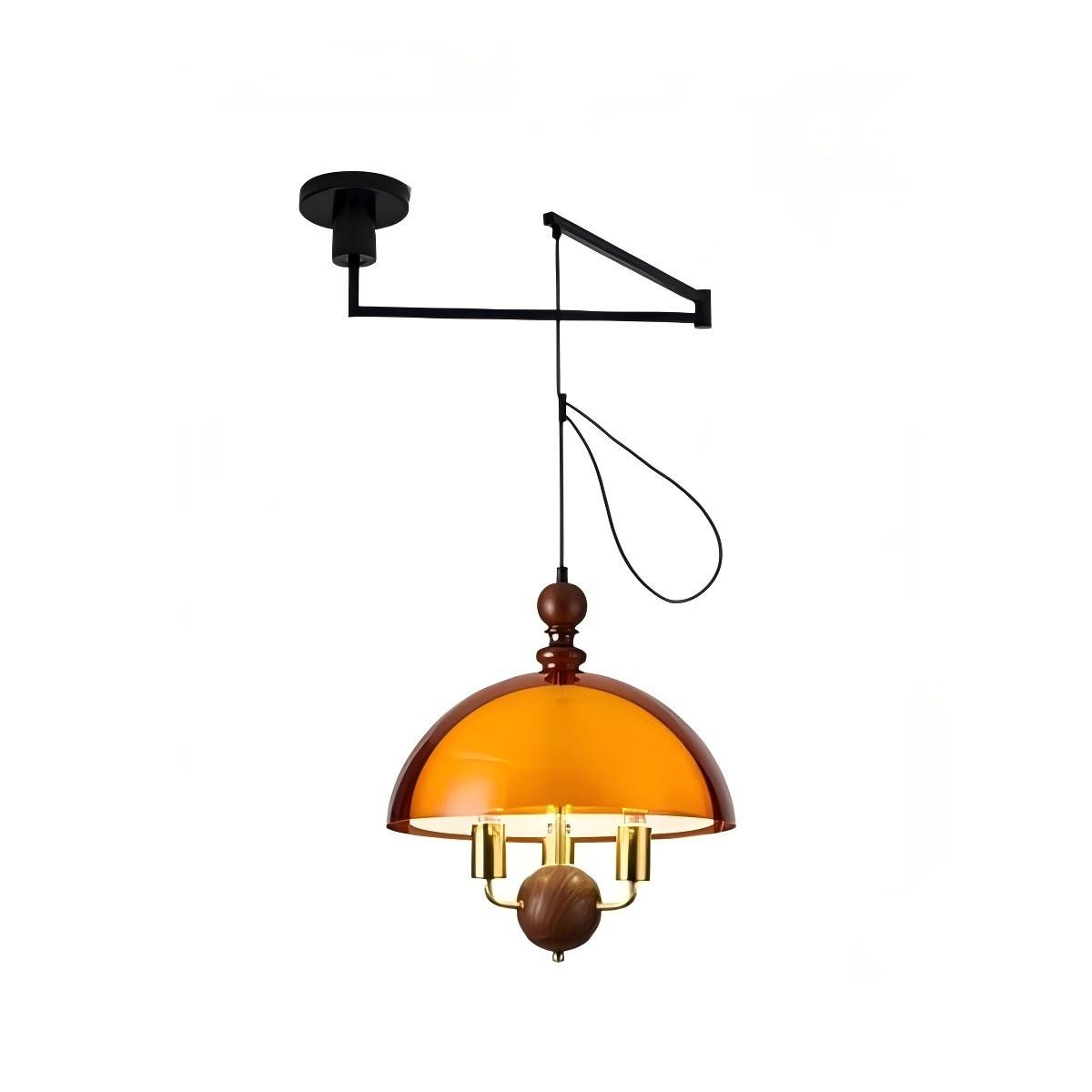 Middeleeuwse zonsondergang hanglamp - Acryl zwenkarmlamp HL1833