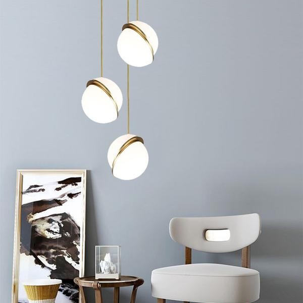 Crescent Opalen Bol Hanglamp