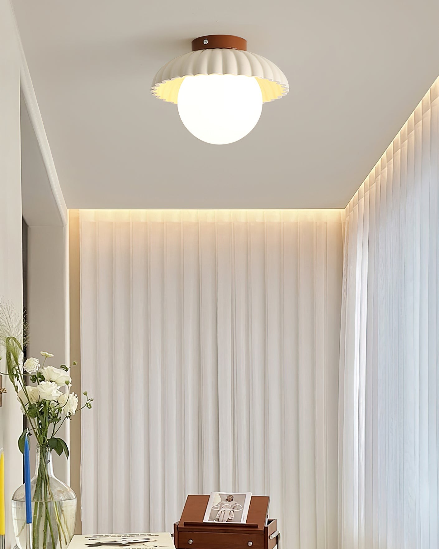 Alien Cream Stijl Plafondlamp HL348