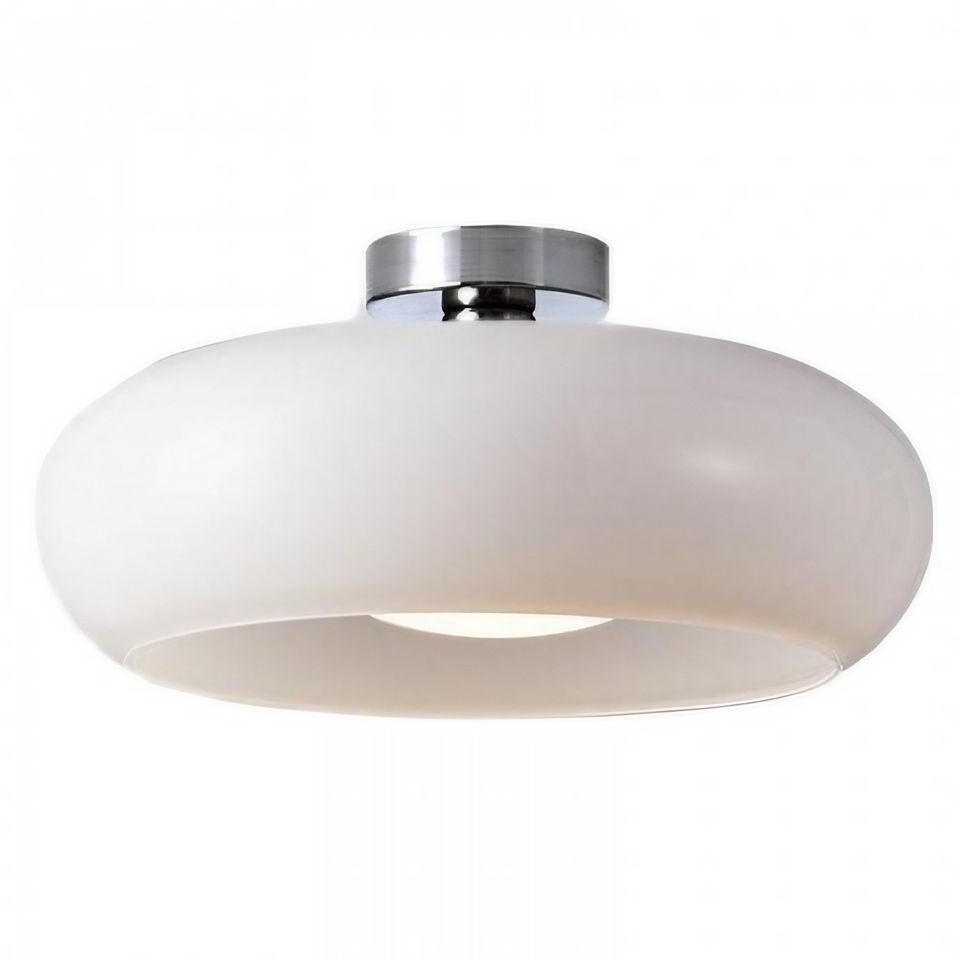 Retro messing schijf Bauhaus glazen plafondlamp HL167
