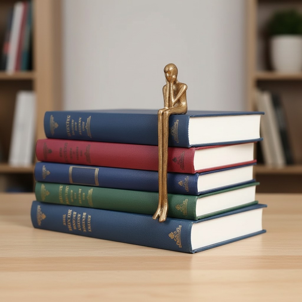 Floxo Lazy Dog en Abstracte Scandinavische Mensenfiguur Minimalistische Sculptuur voor Moderne Planken en Bureaus HL2521