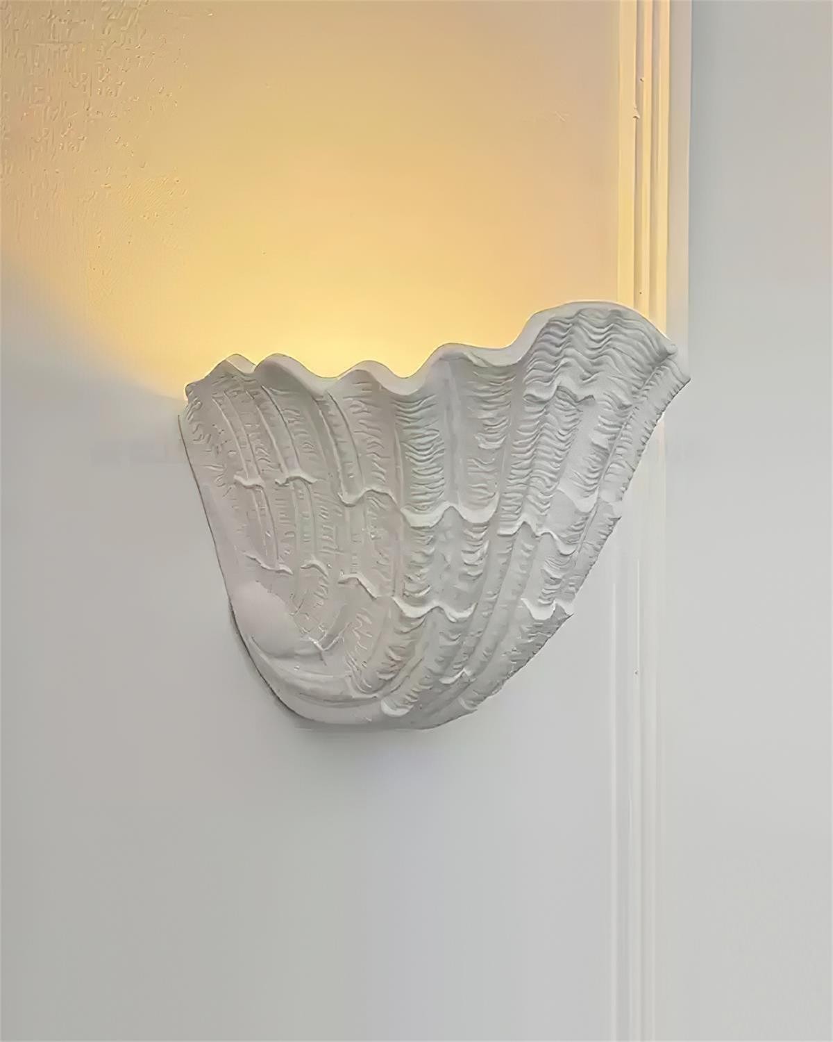 Maris Schelp Gips Wandlamp HL1830