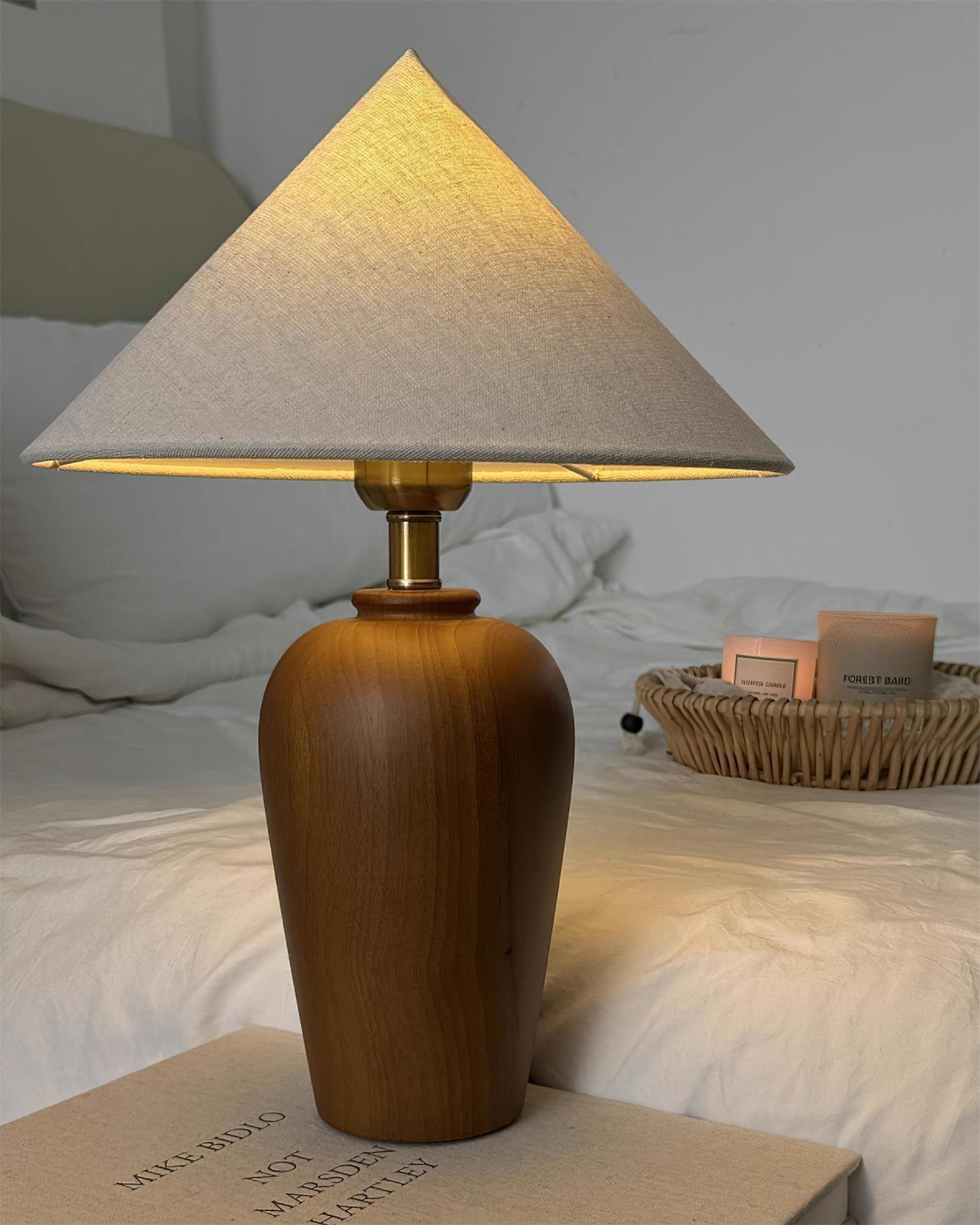 Brayden houten tafellamp HL2582
