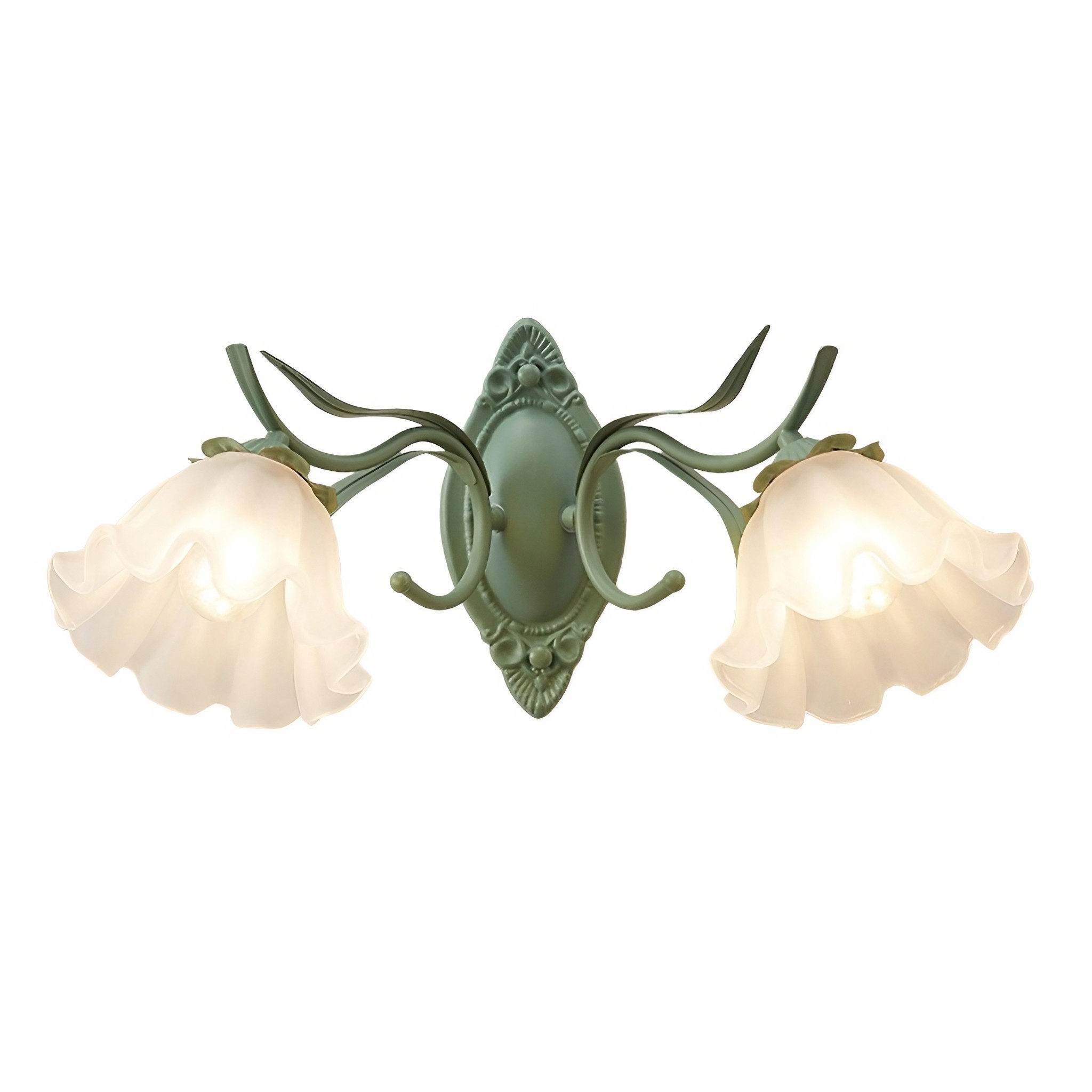 Nordic Retro Leliebloem Glazen Wandlamp HL304