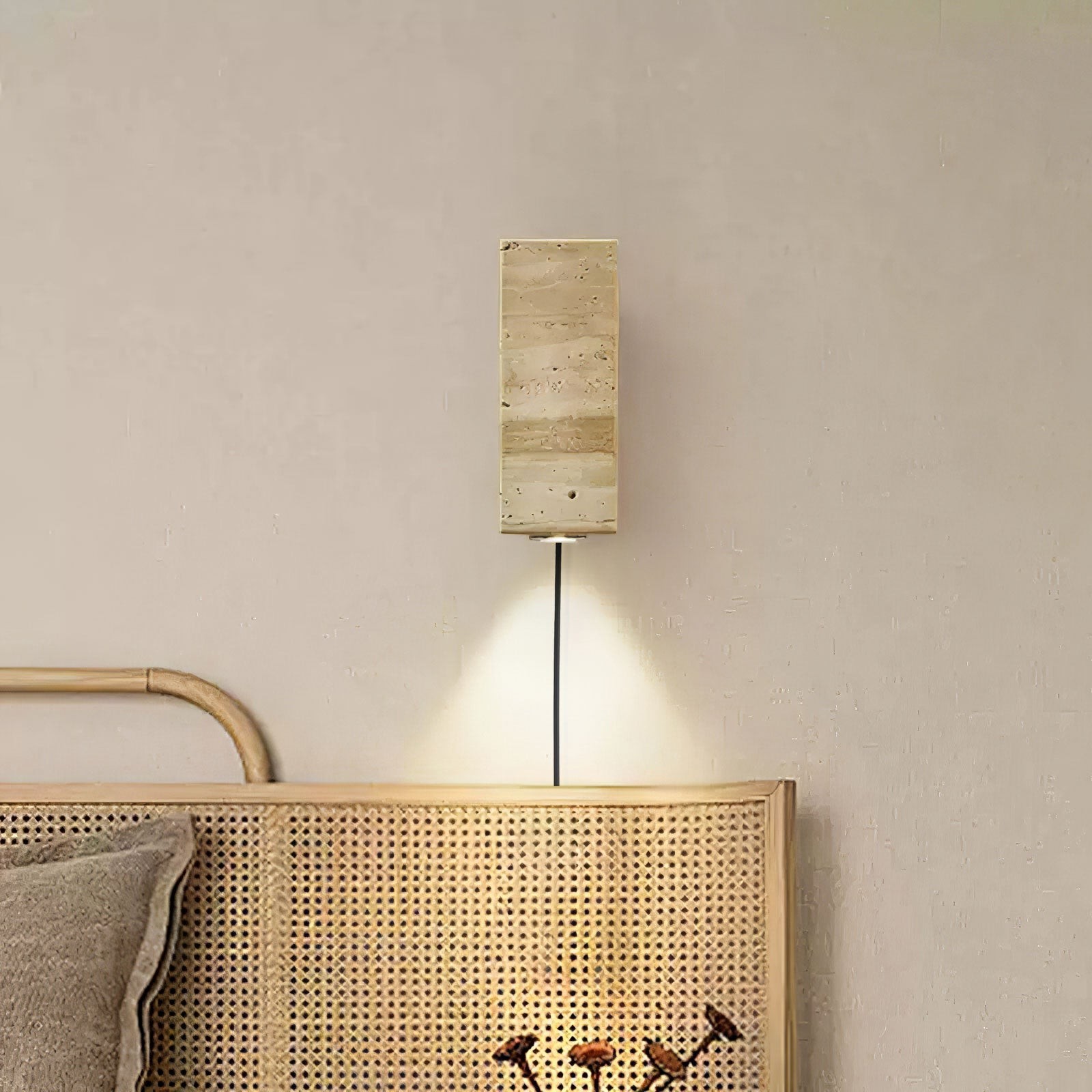 Vintage Marmeren Travertijn Wandlamp HL380