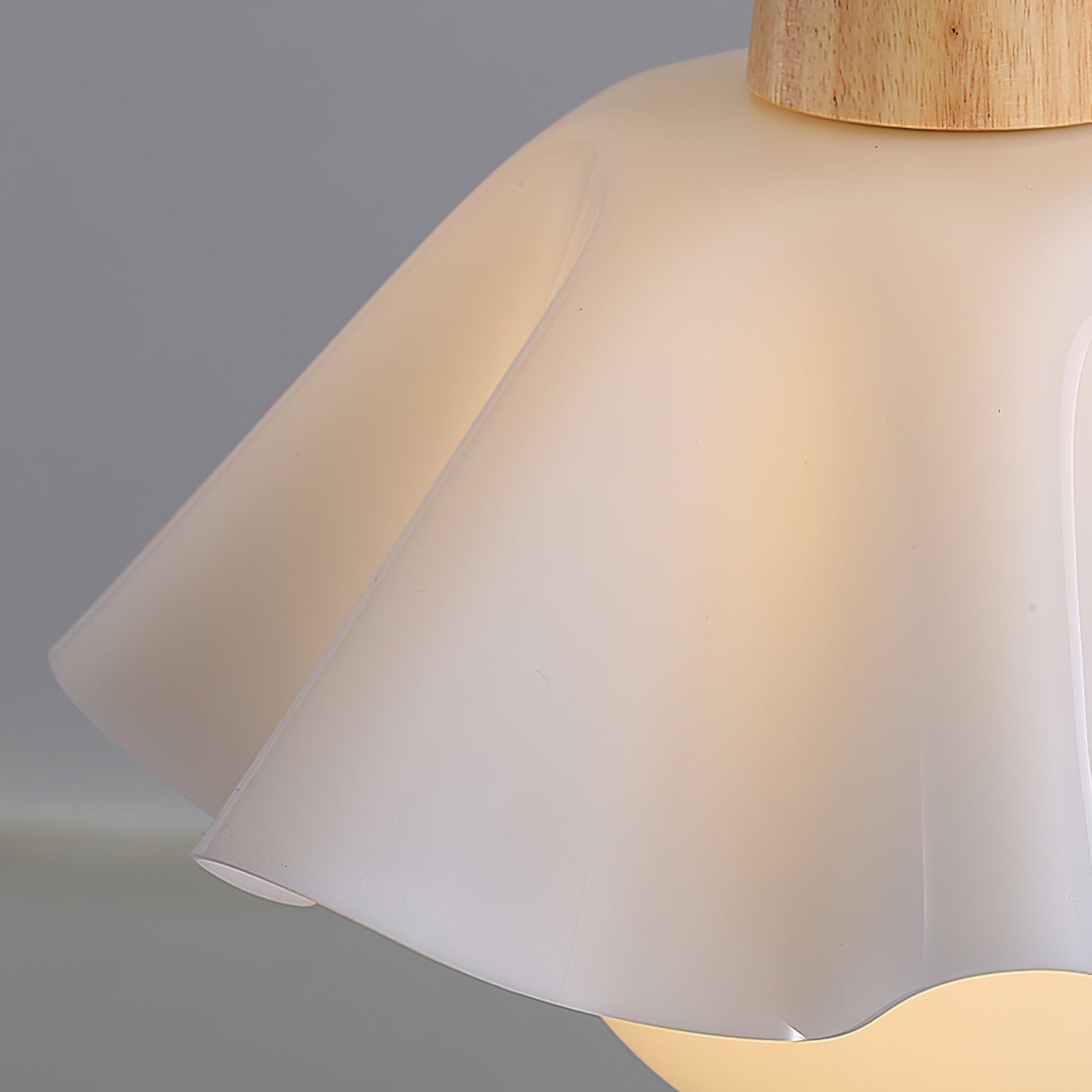 Houten hanglamp met bloemen in Scandinavische stijl HL1246