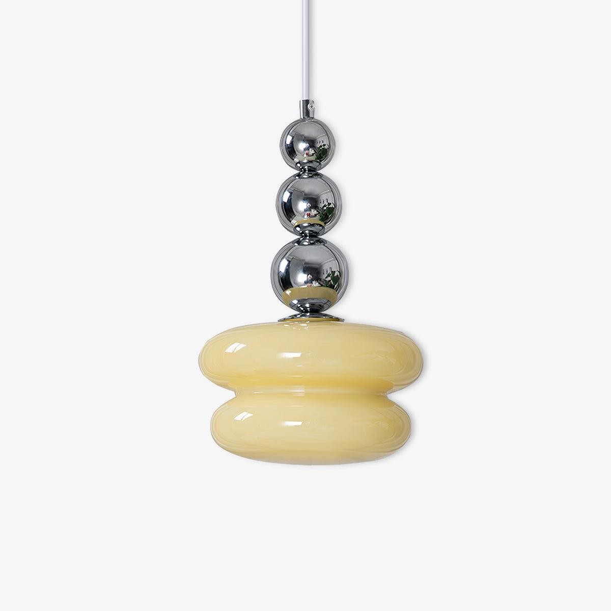 Hedendaagse Scandinavische glazen bolvormige hanglamp voor woonkamer HL689