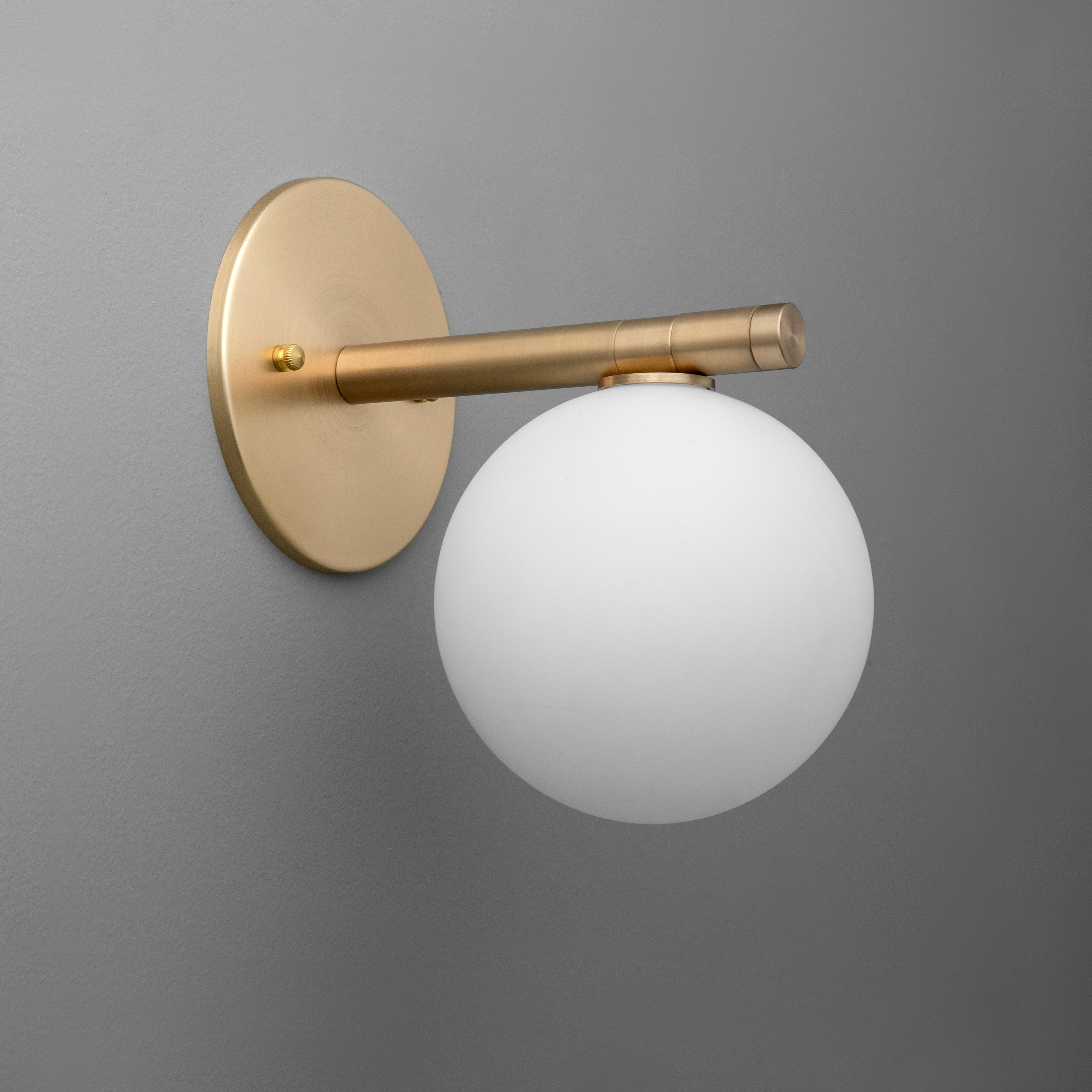Glorica Glazen Wandlamp - Mat Bolvormige Lamp HL1759