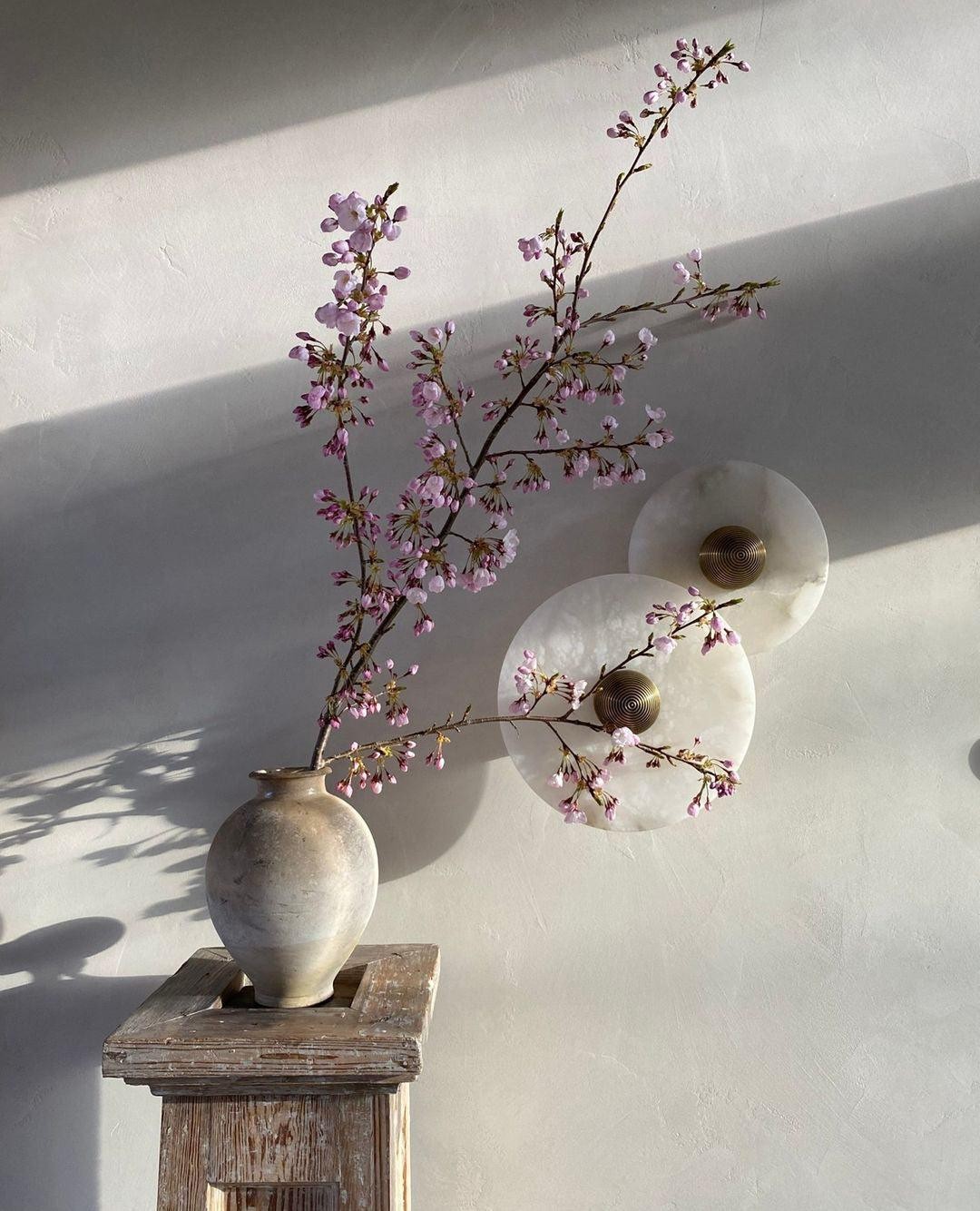 Creatieve marmeren ronde wandlamp HL717