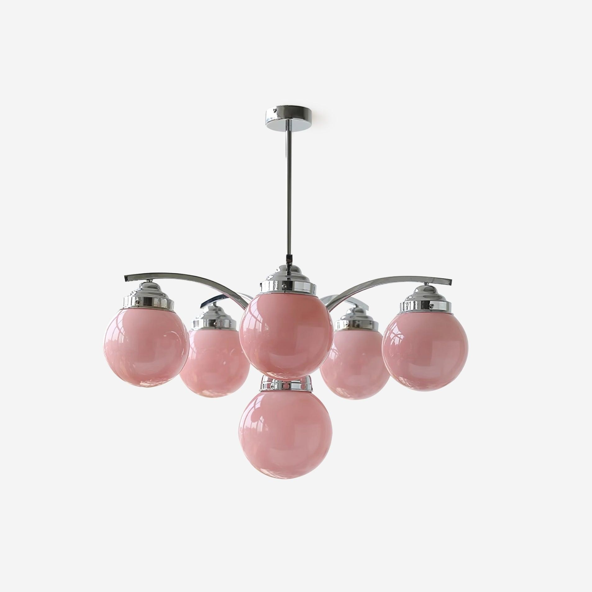 Franse elegante glazen bolvormige kroonluchter HL813