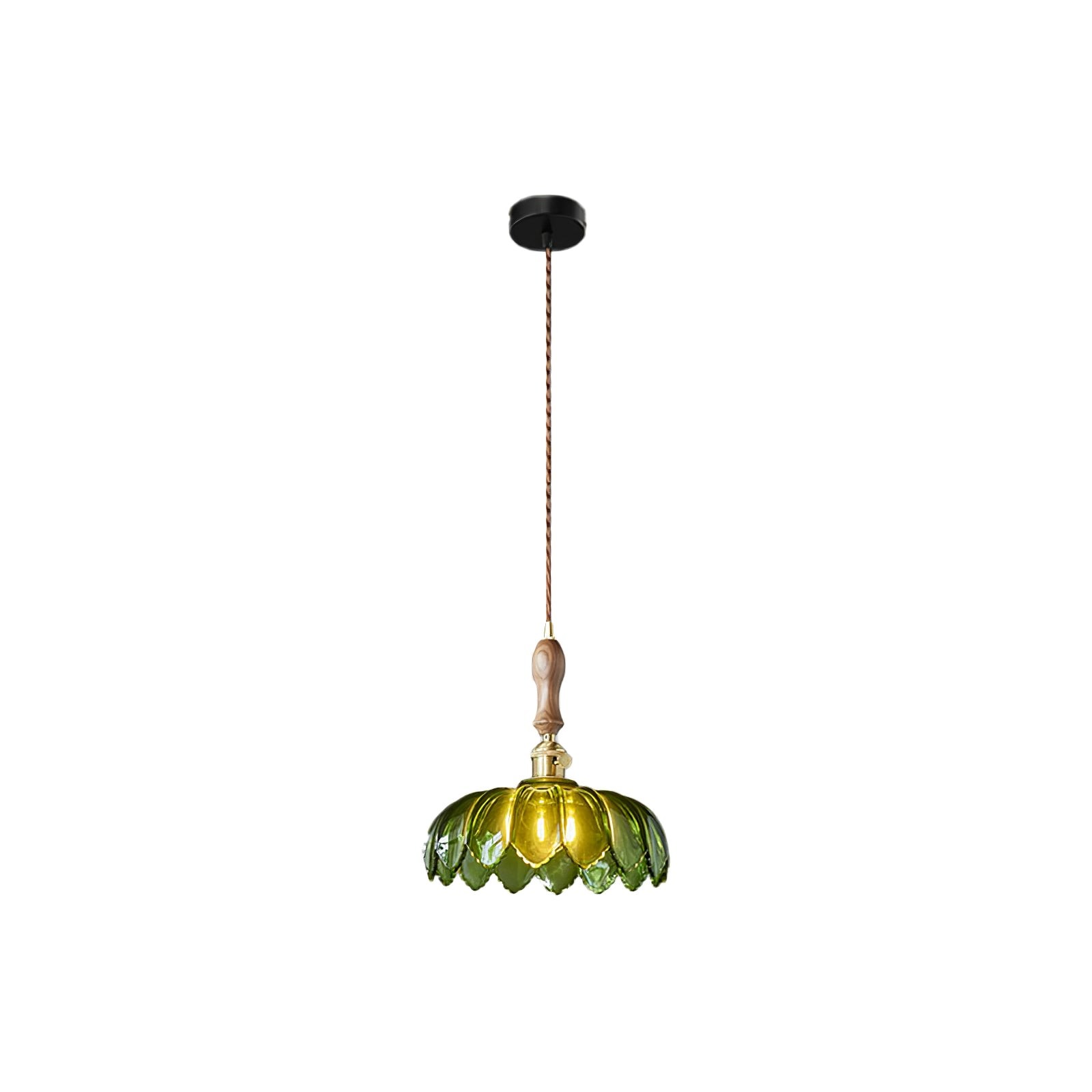 Retro Petal Groene Hanglamp HL600