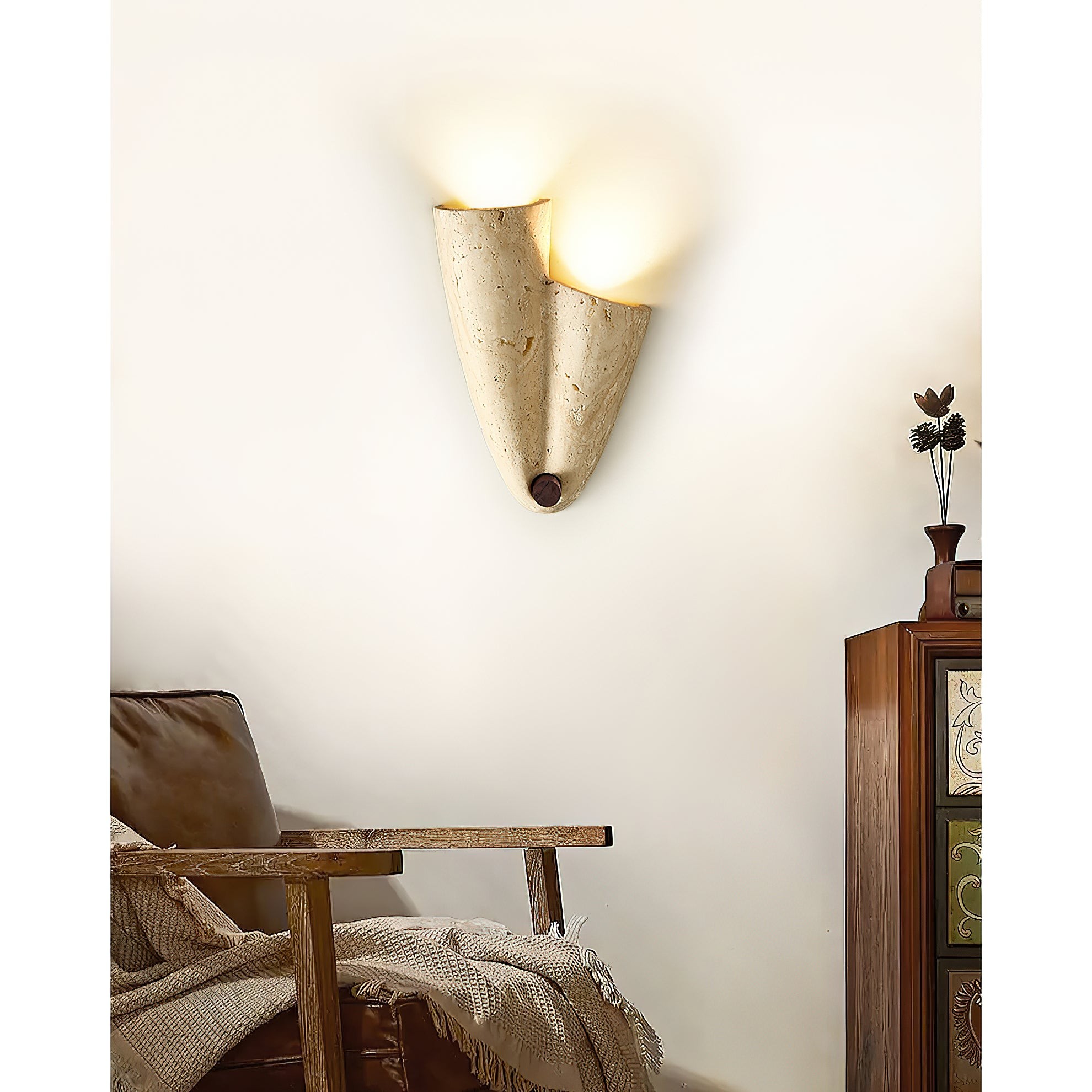 Pearlmont Travertin Wandlamp HL3317